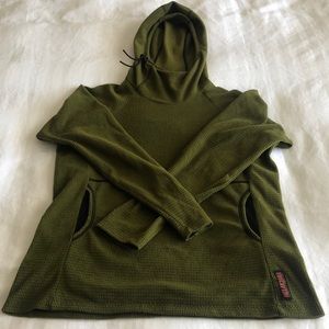 Melanzana micro grid hoody in thyme!